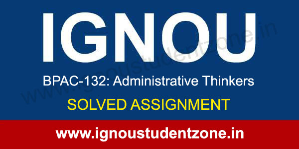 IGNOU BPAC 132 Solved Assignment