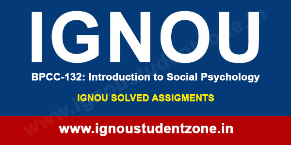 IGNOU BPCC 132 Solved Assignment