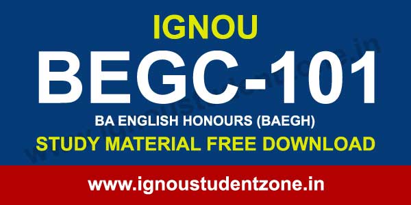 IGNOU BEGC 101 Study Material