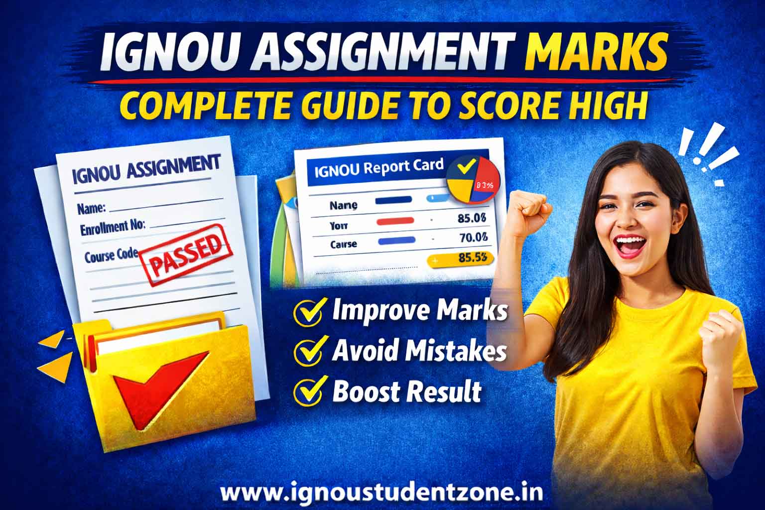 IGNOU assignment marks guide showing how to improve marks and boost final result