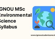 IGNOU MSc Environmental Science Syllabus