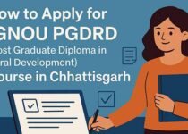 how to apply for ignou pgdrd course in chattisgarh