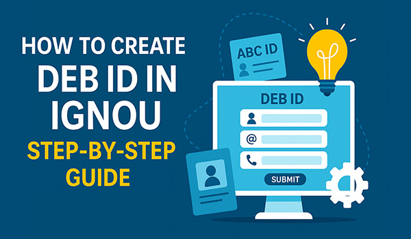 how to create DEB ID in IGNOU