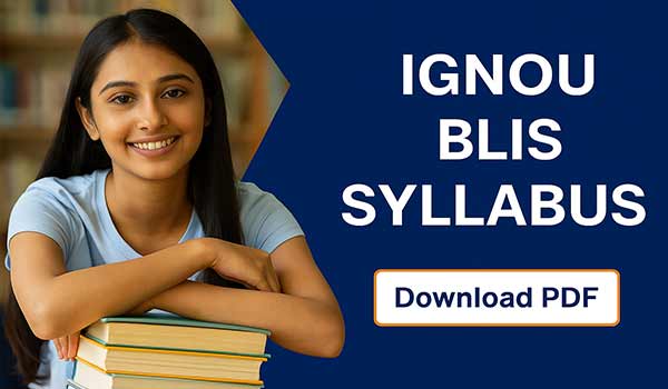 IGNOU BLIS Syllabus PDF Download
