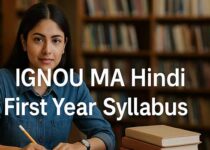 IGNOU MA Hindi First Year Syllabus