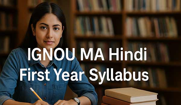 IGNOU MA Hindi First Year Syllabus