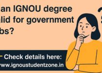 Is an IGNOU degree valid for government jobs?