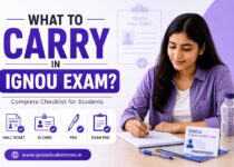What to carry in IGNOU exam checklist including hall ticket ID card and stationery