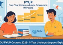 IGNOU FYUP Courses, List of FYUP programmes