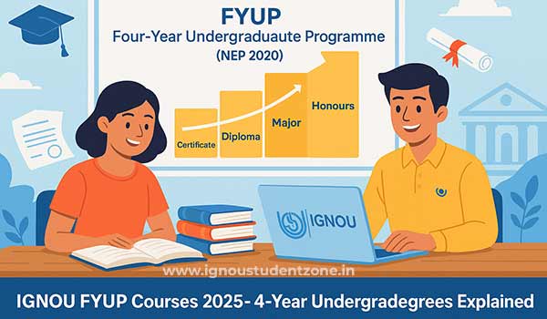 IGNOU FYUP Courses, List of FYUP programmes
