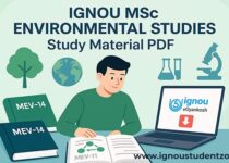 IGNOU MSc Environmental Science Study Material