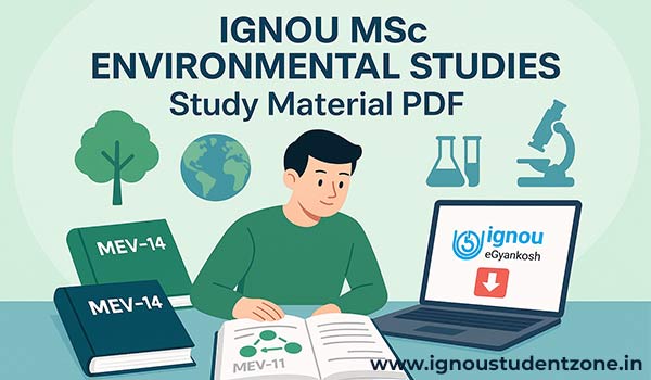 IGNOU MSc Environmental Science Study Material