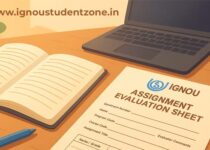 IGNOU Assignment Evaluation Sheet