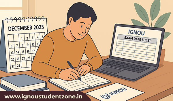 IGNOU Tentative date sheet december 2025