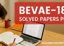 IGNOU BEVAE 181 solved question papers