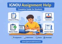 IGNOU assignment help guide for students including submission, status, and download process