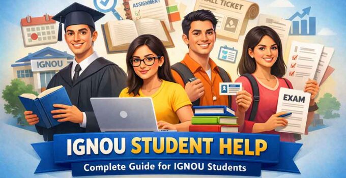 IGNOU student help complete guide for IGNOU students including admission assignments results hall ticket and study material