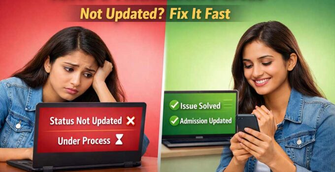 IGNOU admission status not updated student checking status under process or confirmed online